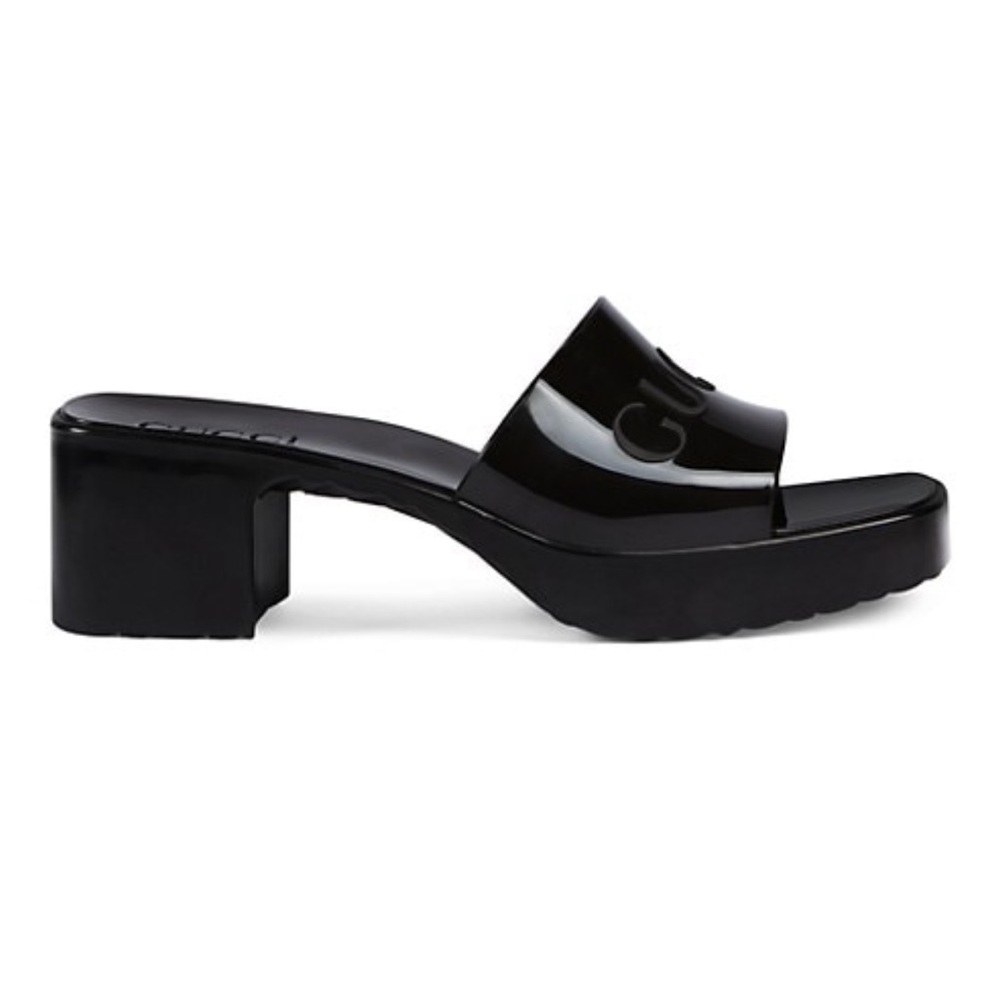 Gucci Women's rubber slide sandal